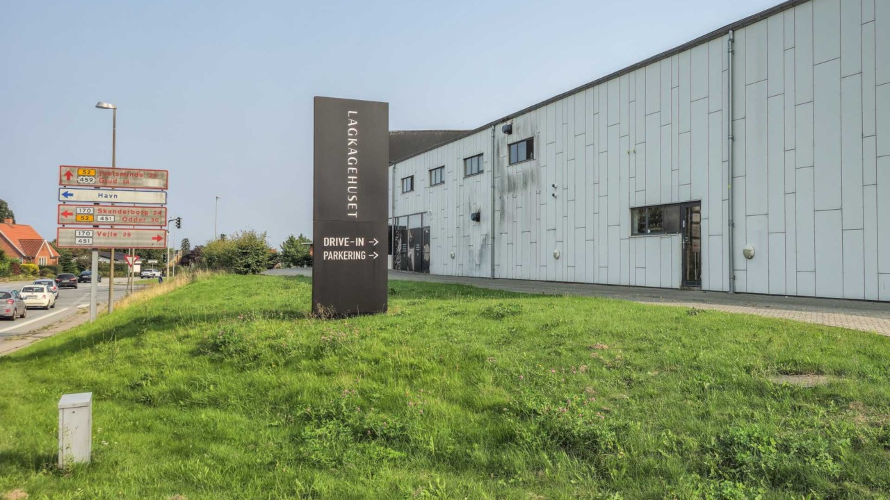 Lagkagehuset Lokesalle Horsens ved vejen.