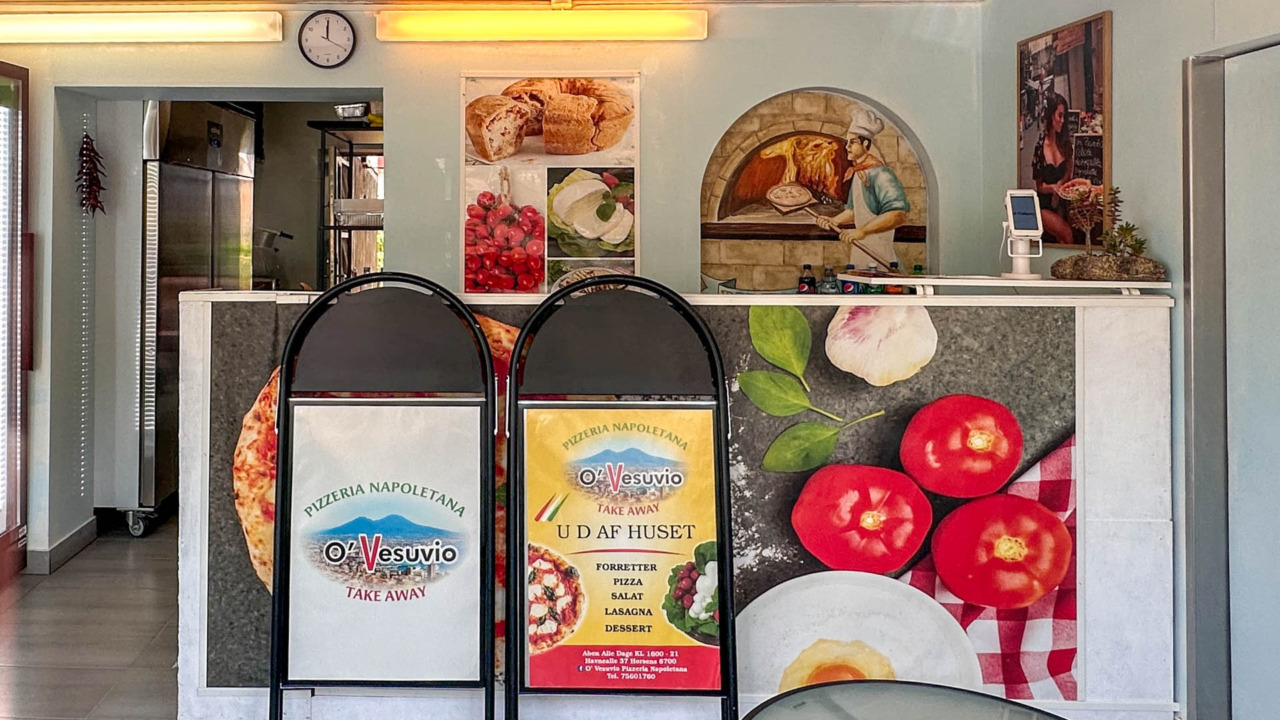 O´Vesuvio Pizza Napolitana er mest en takeaway