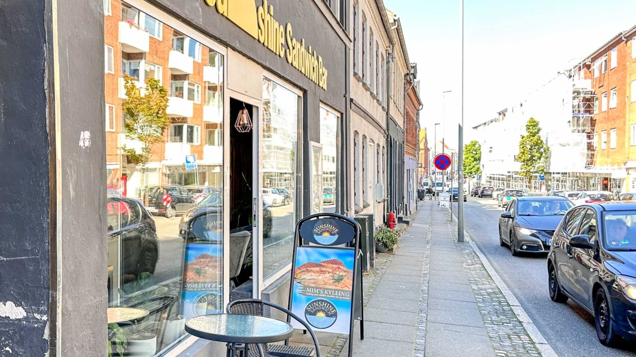 Sunshine Sandwich Bar Horsens set udefra