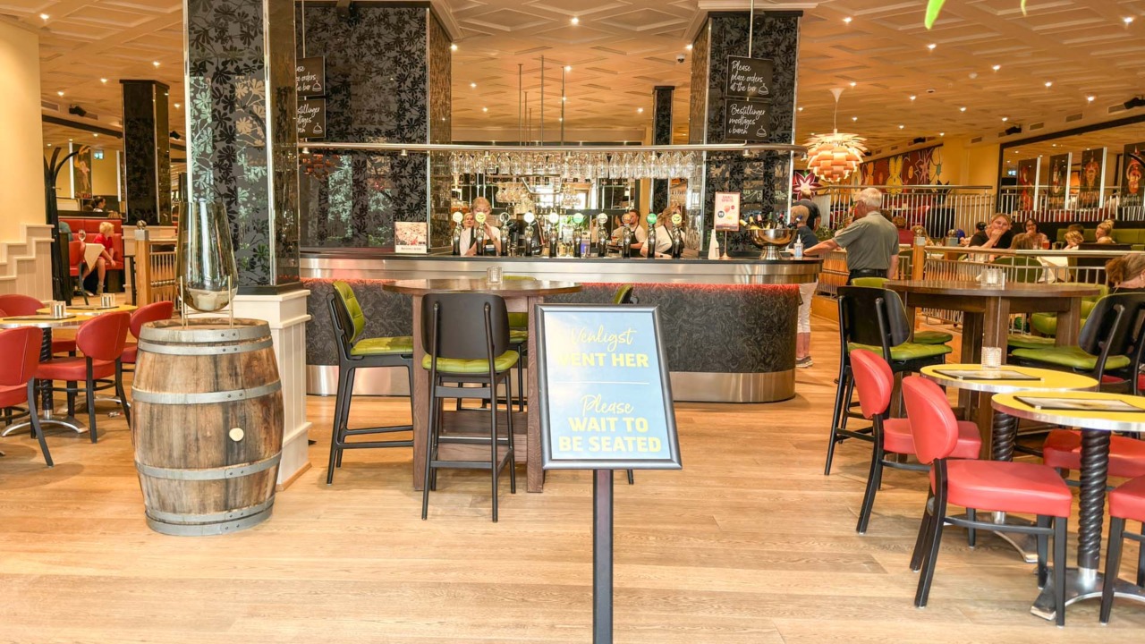 Indgangen til Café Vivaldi Horsens
