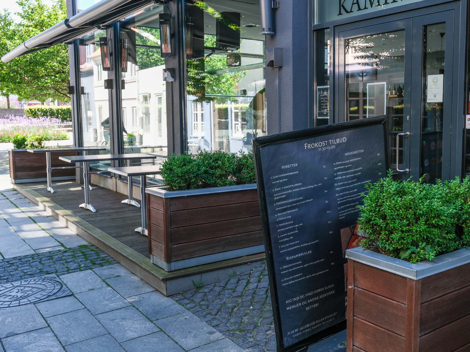 Frokostkortet hos Kamii i Horsens.