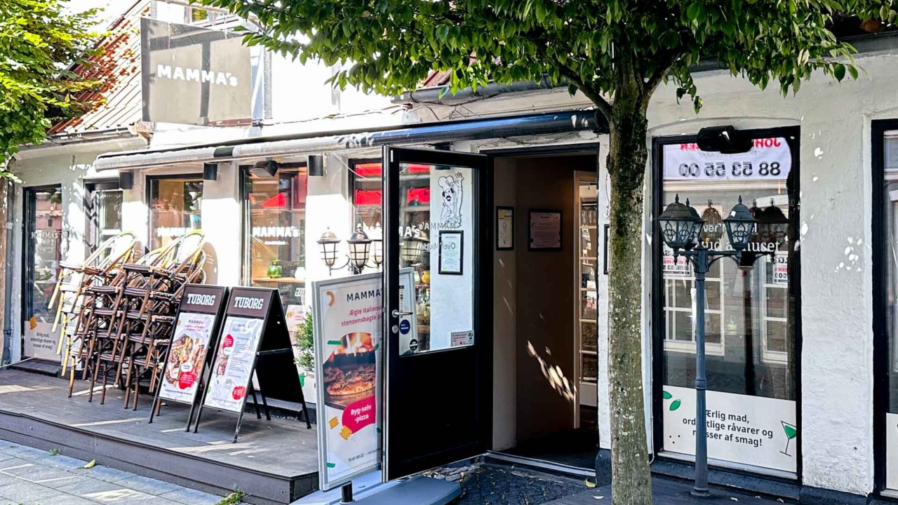 Restaurant Mamma’s ligger i Grønnegade i Horsens.