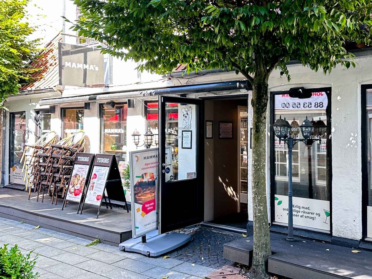 Restaurant Mamma’s ligger i Grønnegade i Horsens.