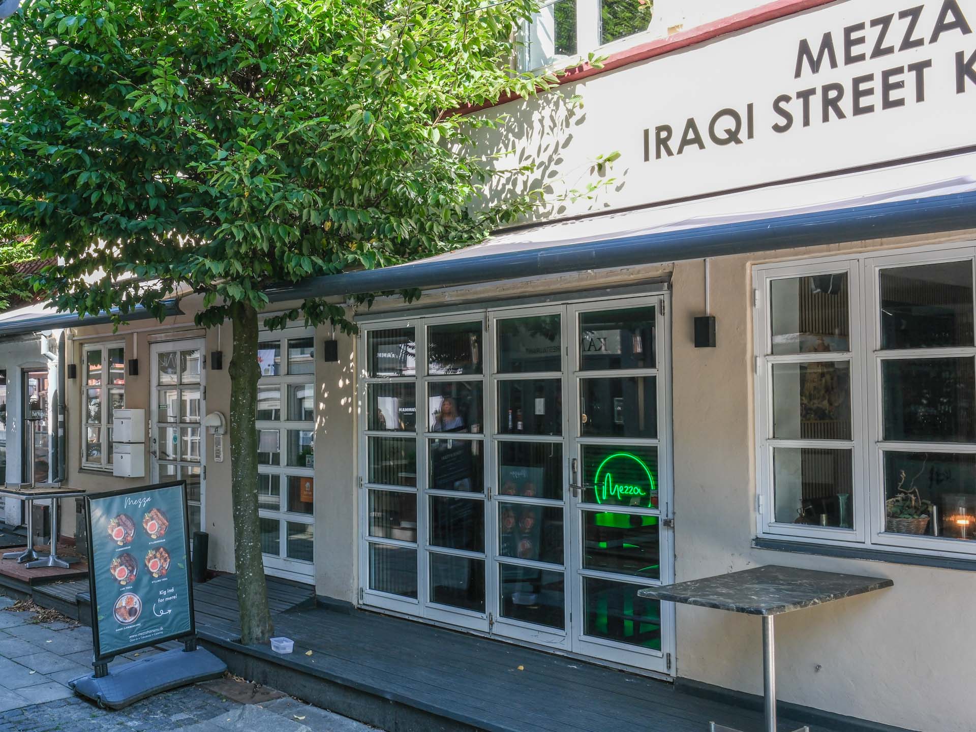 Mezza - Iraqi Street Kitchen ligger i Grønnegade i Horsens.