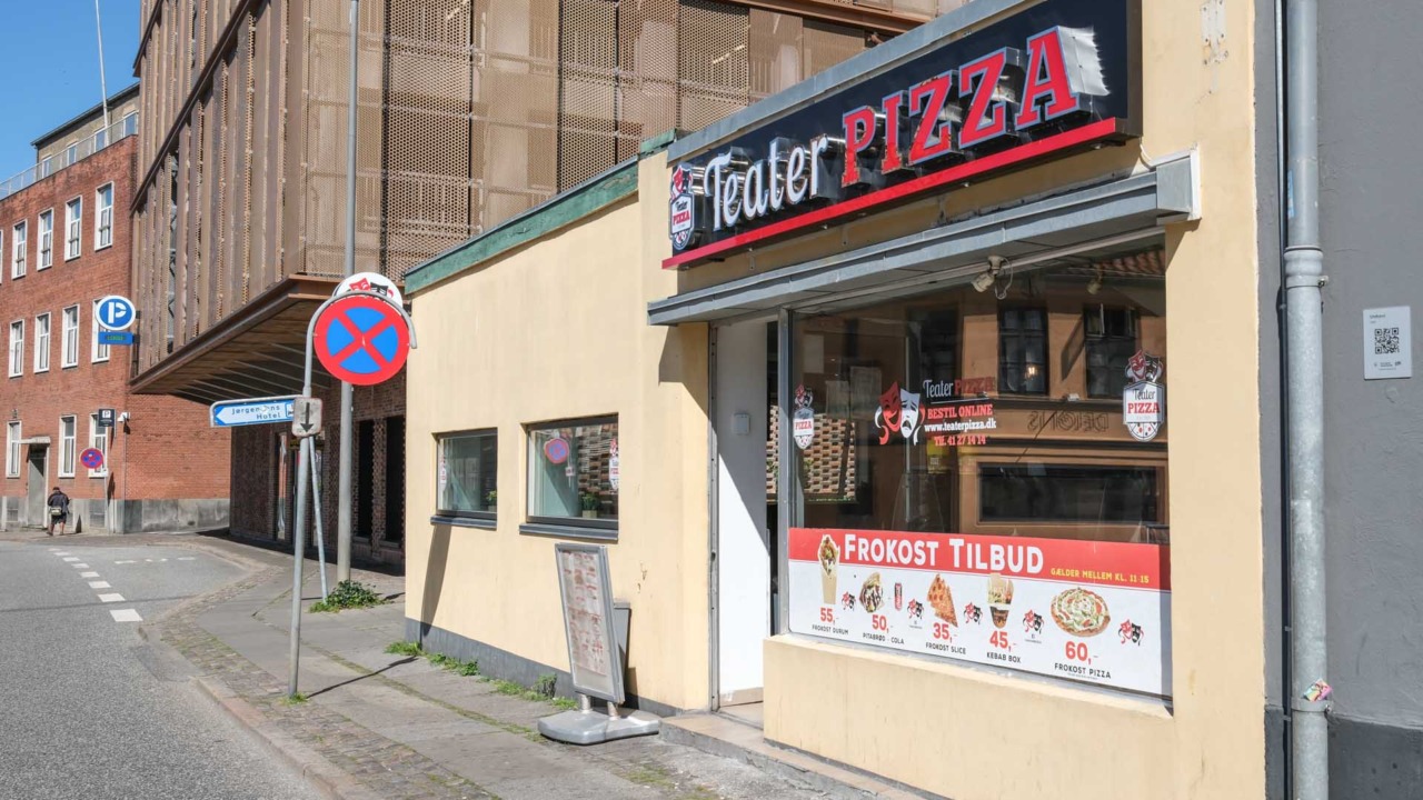 Teater Pizza i Horsens set udefra.