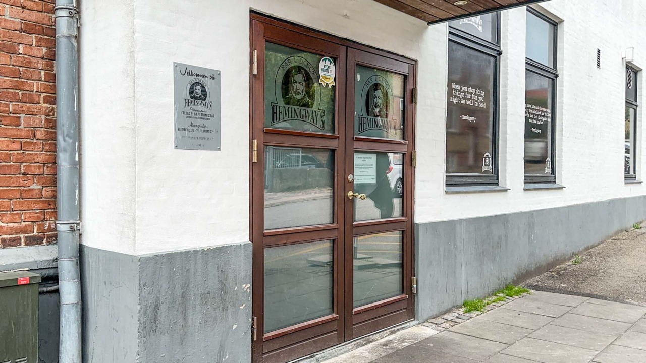 Hemingway´s Horsens indgang.