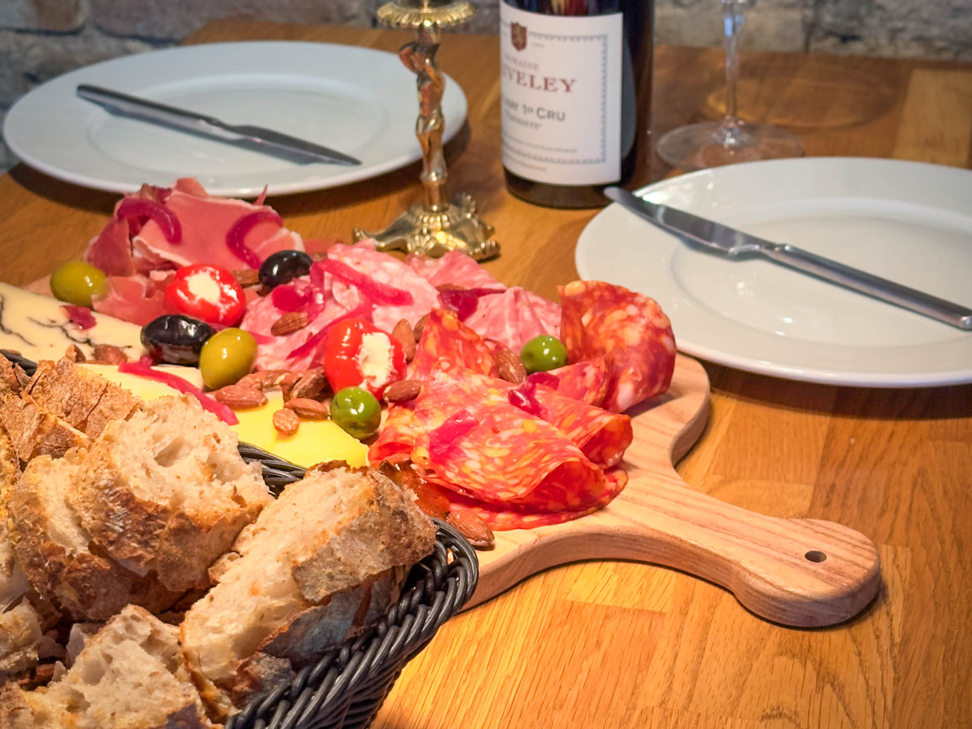 Et bræt med charcuterie hos No. 37 Wine & More i Horsens.