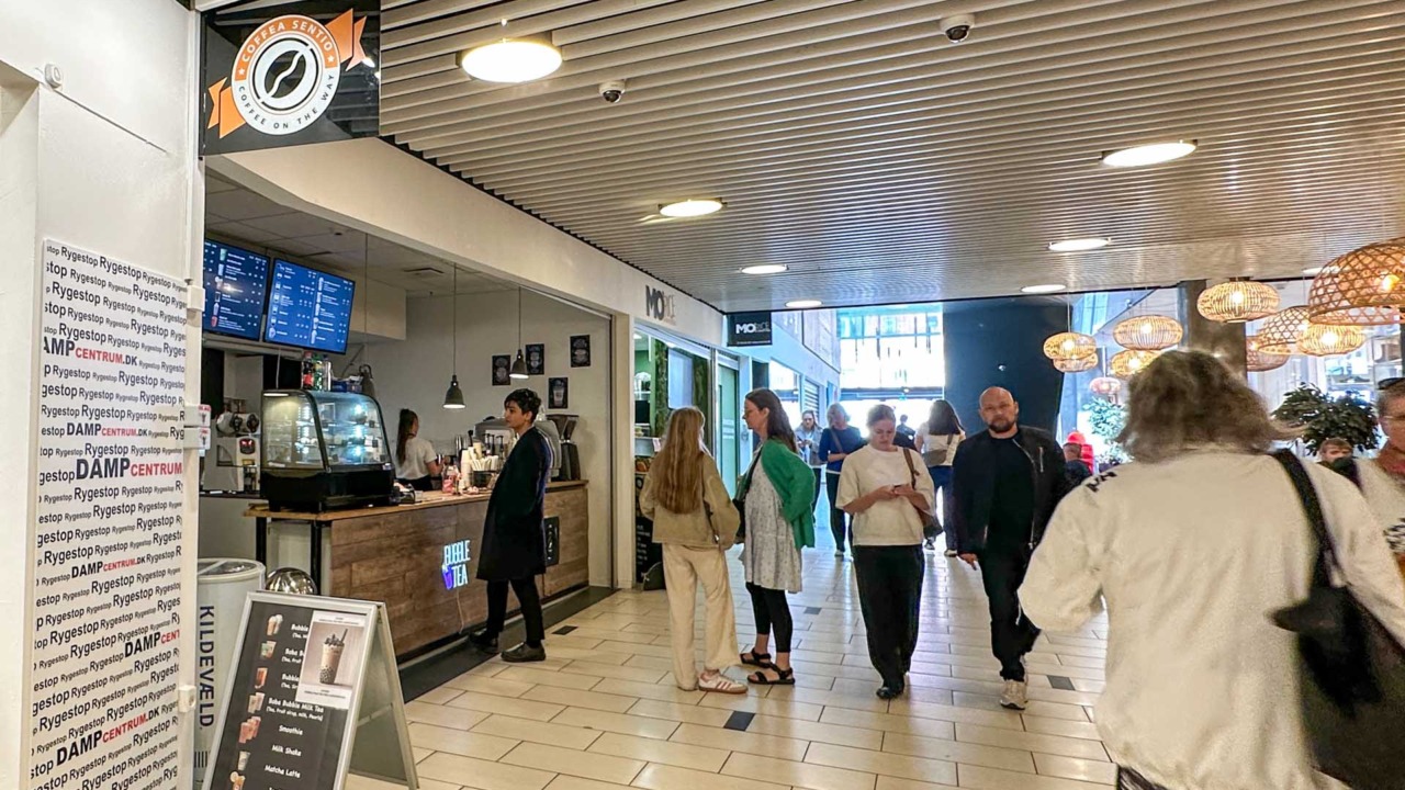Coffea Sentio ligger i Bytorv i Horsens.