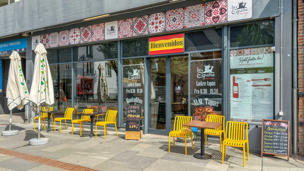 De España – Vinos & Tapas er en spansk restaurant i Horsens.