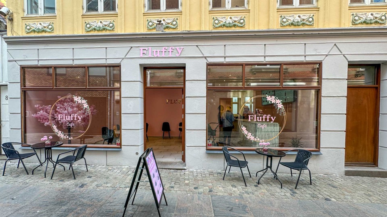 Fluffy i Horsens har is og pandekager på menuen.