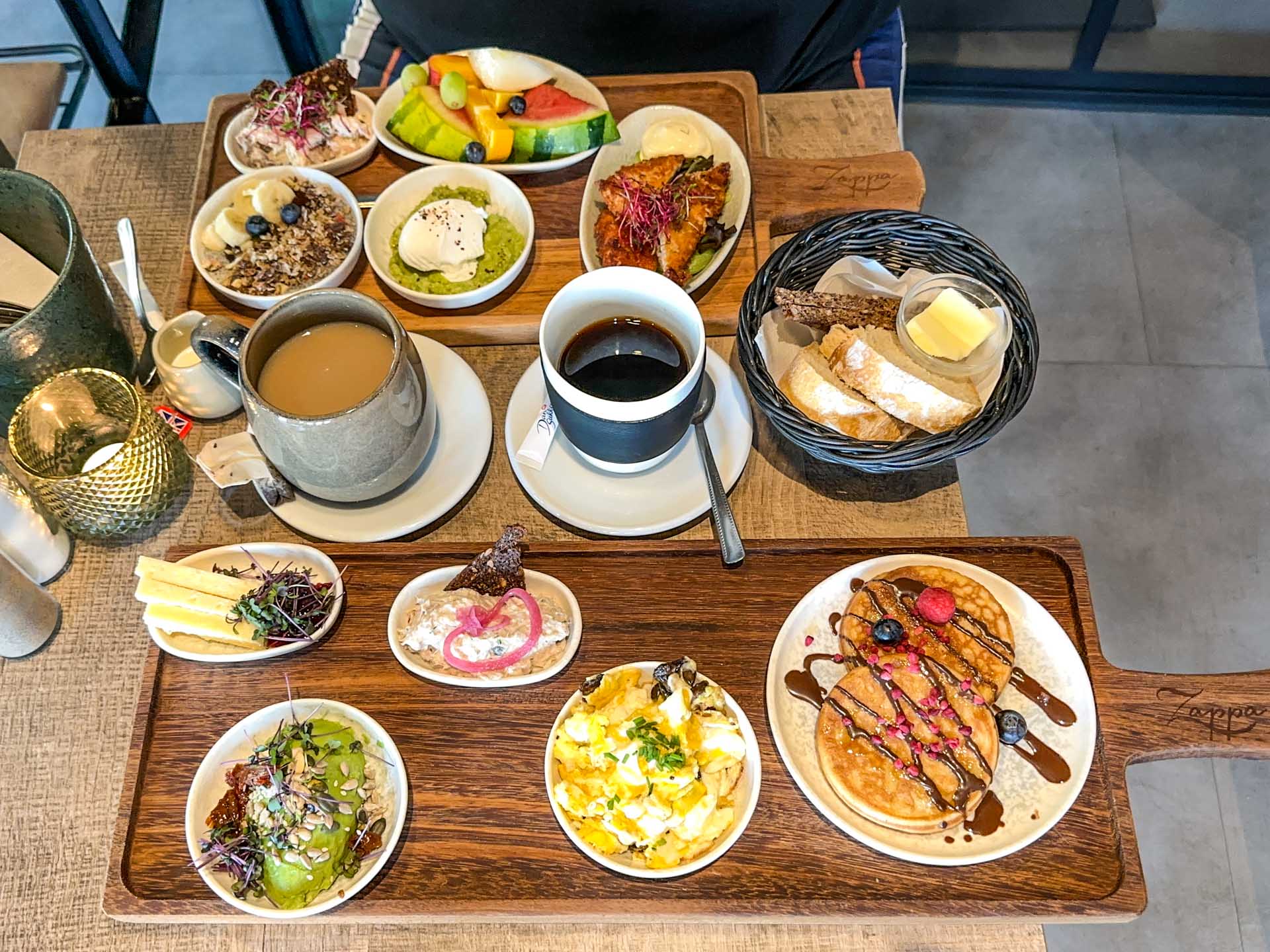 To gange byg selv brunch hos Café Zappa i Horsens.
