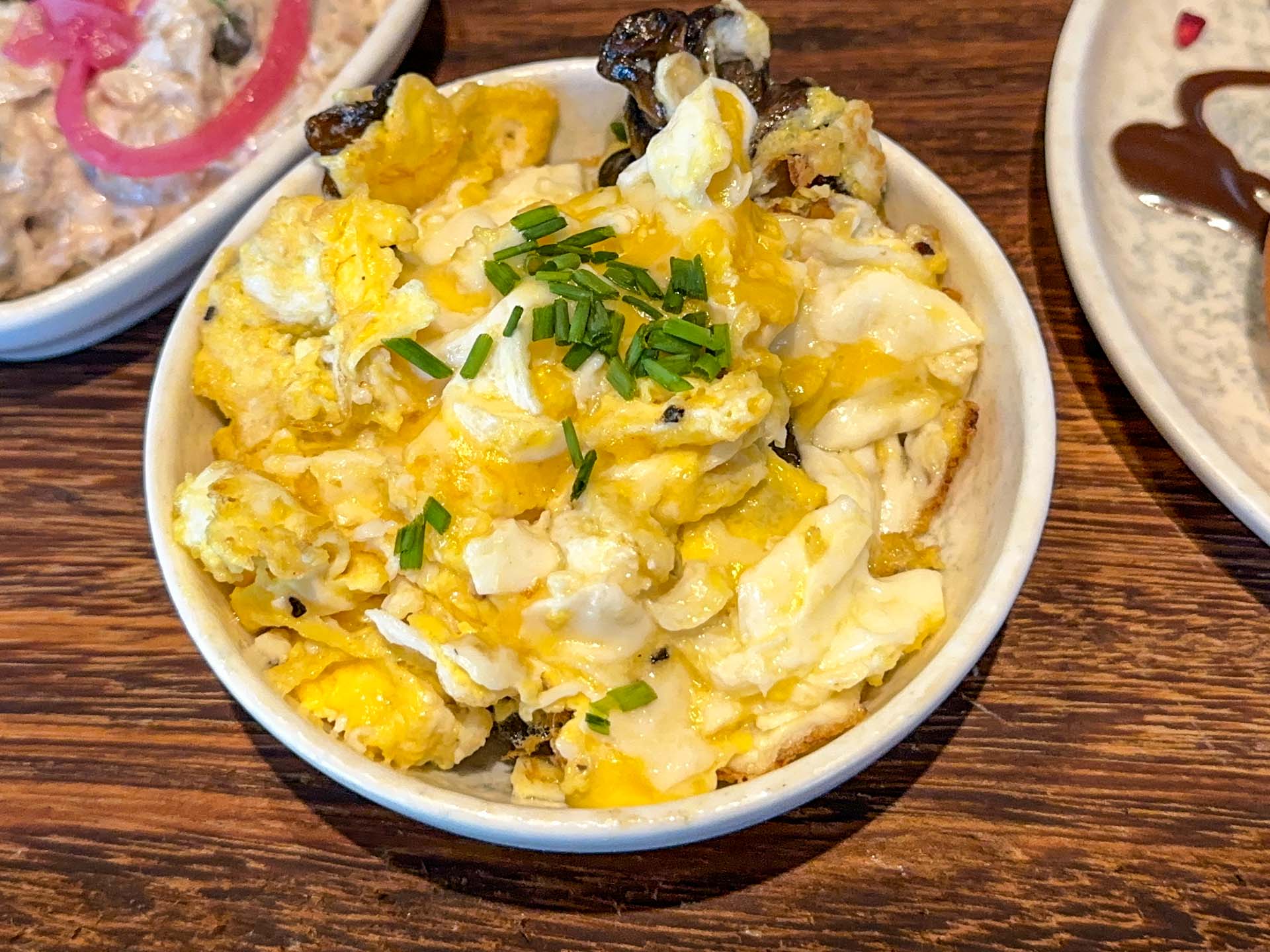 Røræg med champignon og ost hos Café Zappa i Horsens.