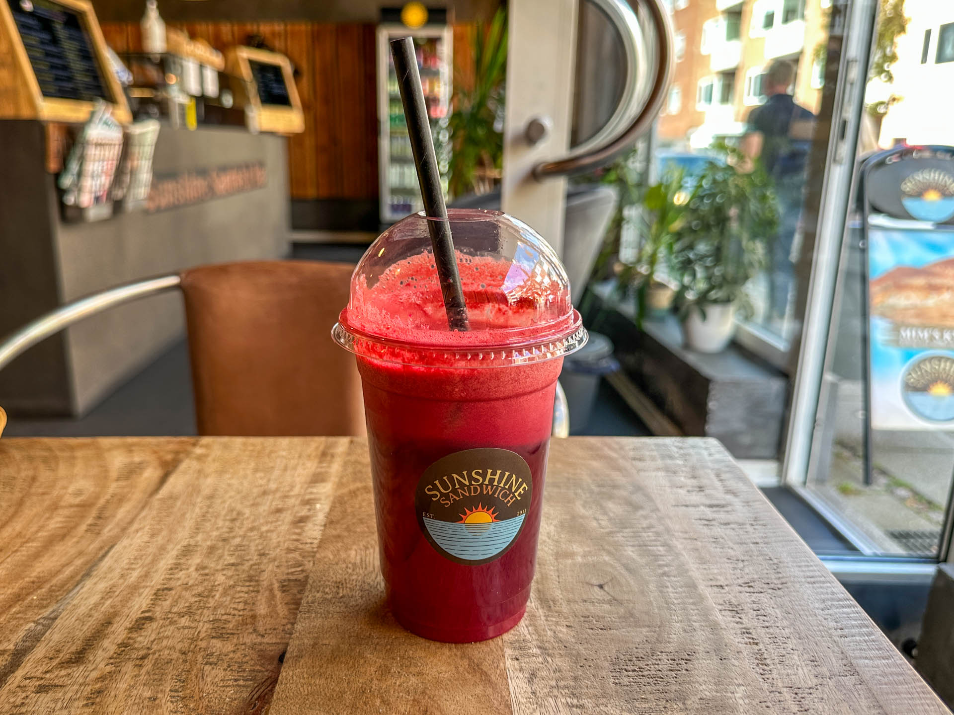 Friskpresset juice med god smag.