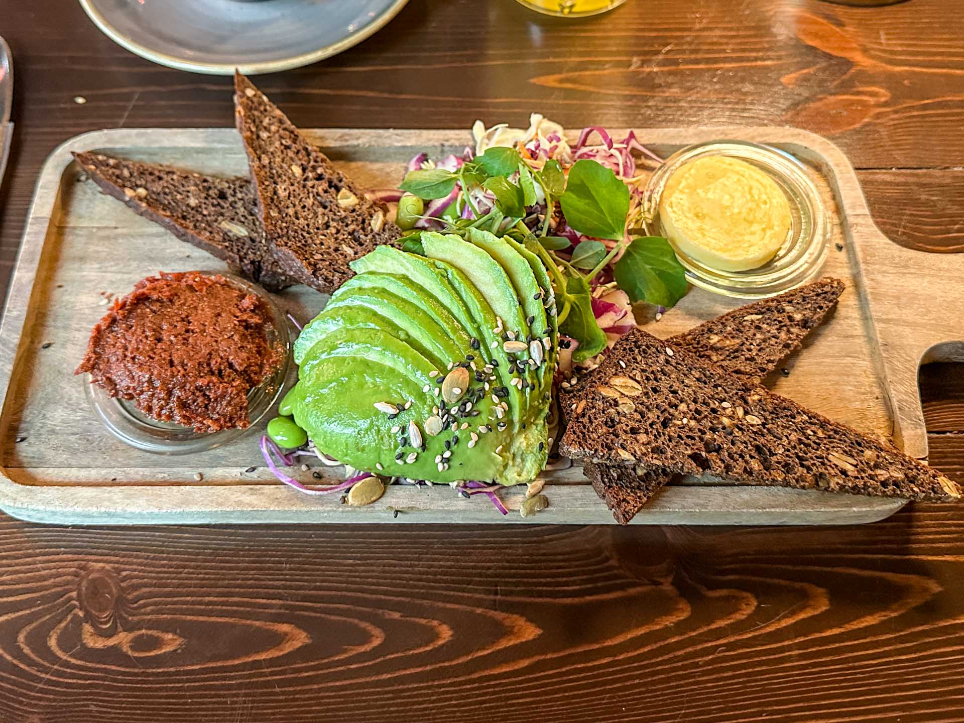Avocadomad hos Café Korn i Horsens.