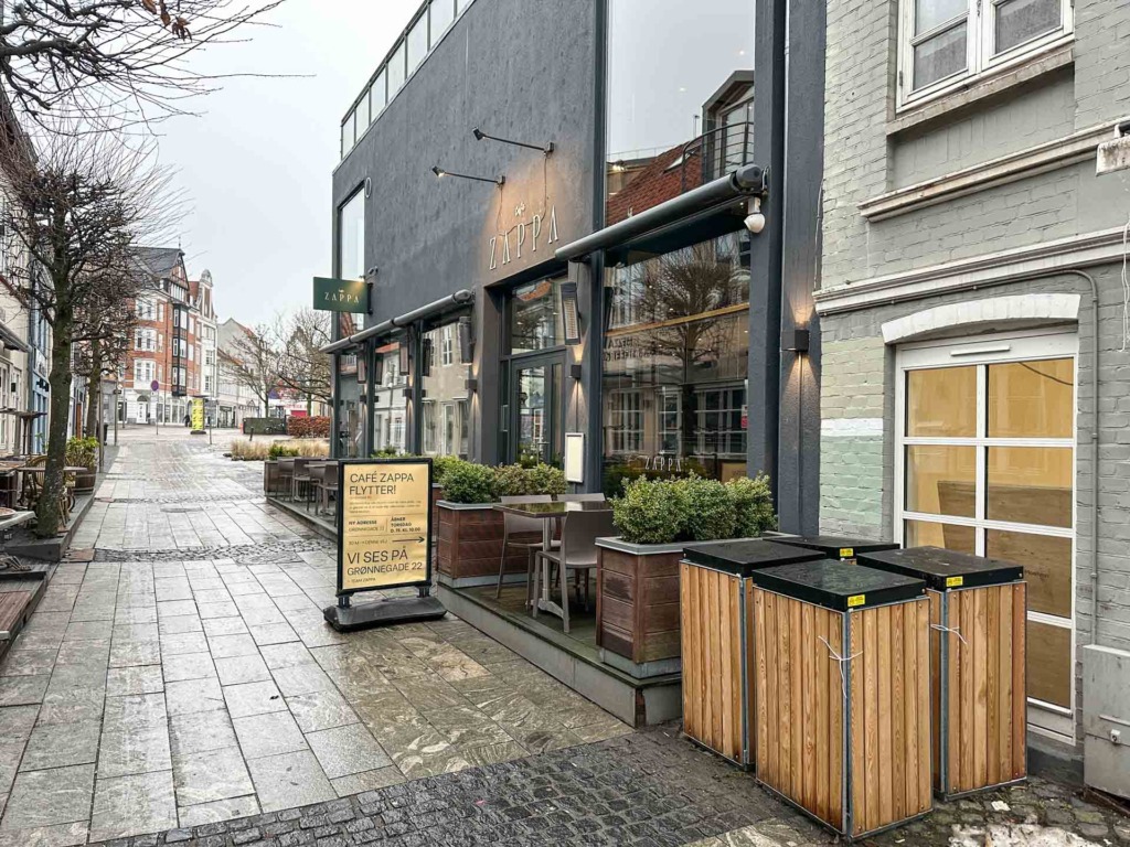 Café Zappa ligger i Grønnegade 22 i Horsens.