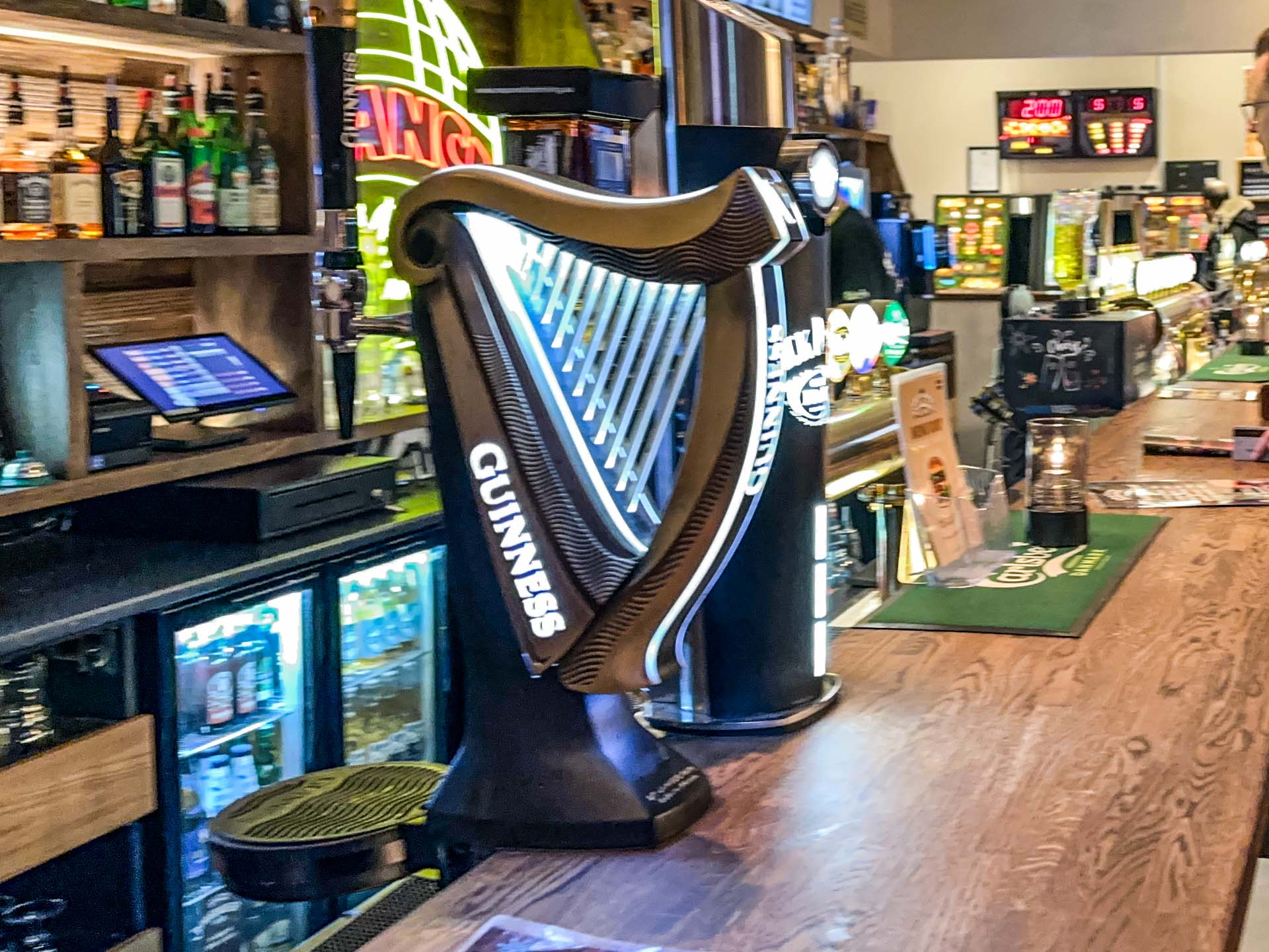 Guinness i baren hos Stalden i Horsens.