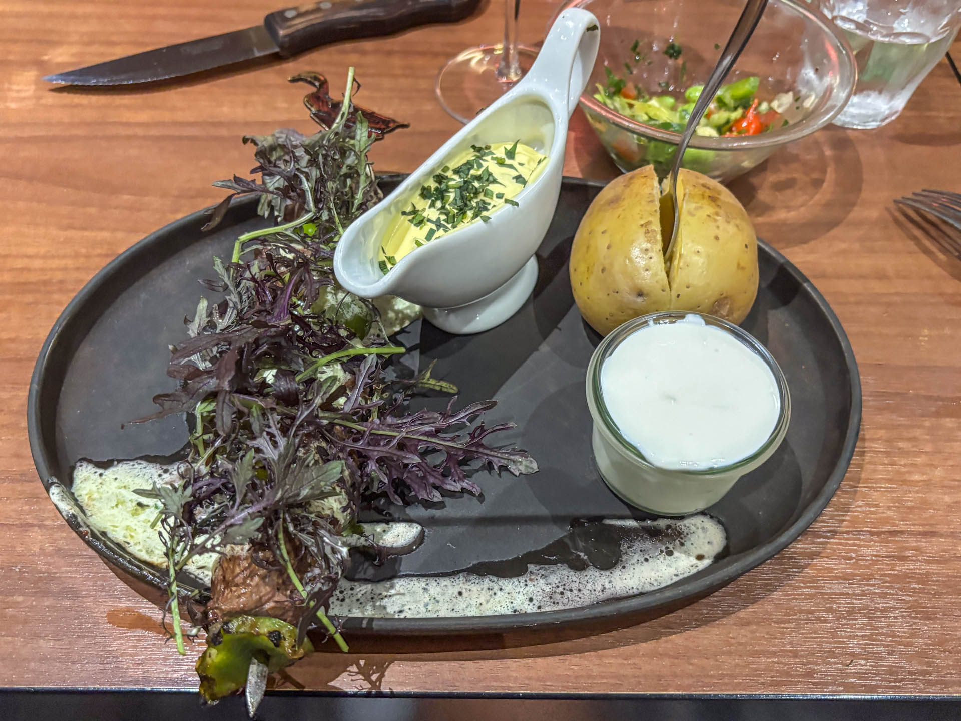 Grillspyd hos Restaurant Oksen i Horsens.
